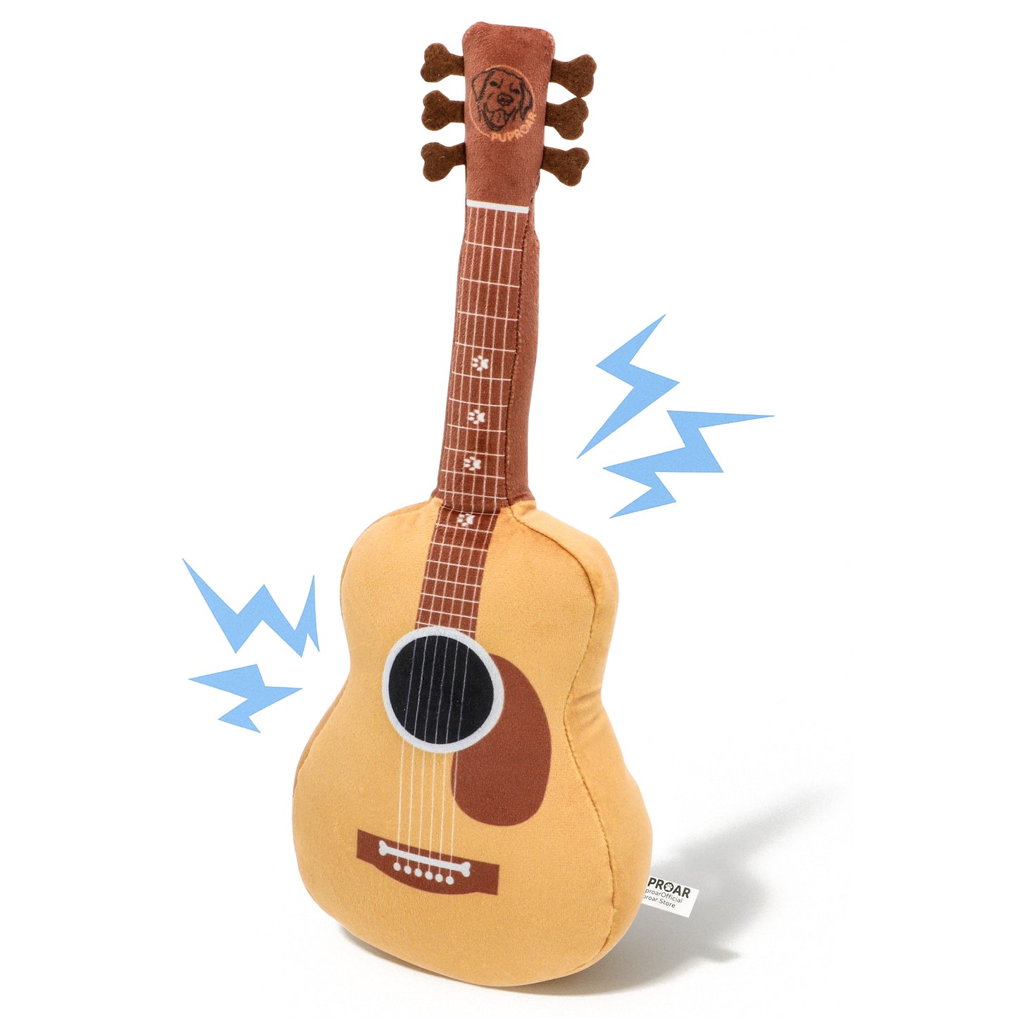 PUPROAR™ Guitar Squeaky Plush Dog Toy
