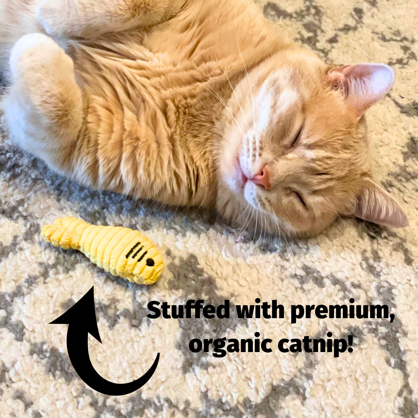 Catnip Sardinies Cat Toy by HuggleKats®