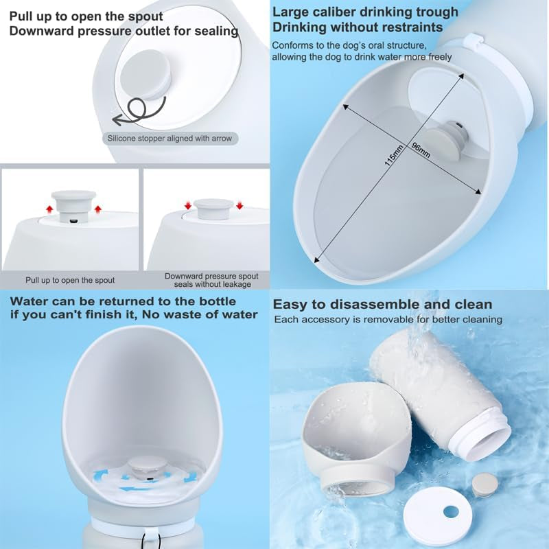 Portable Dog Water Bottle 550ML