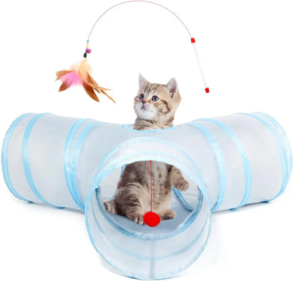 3-Way Collapsible Cat Tunnel
