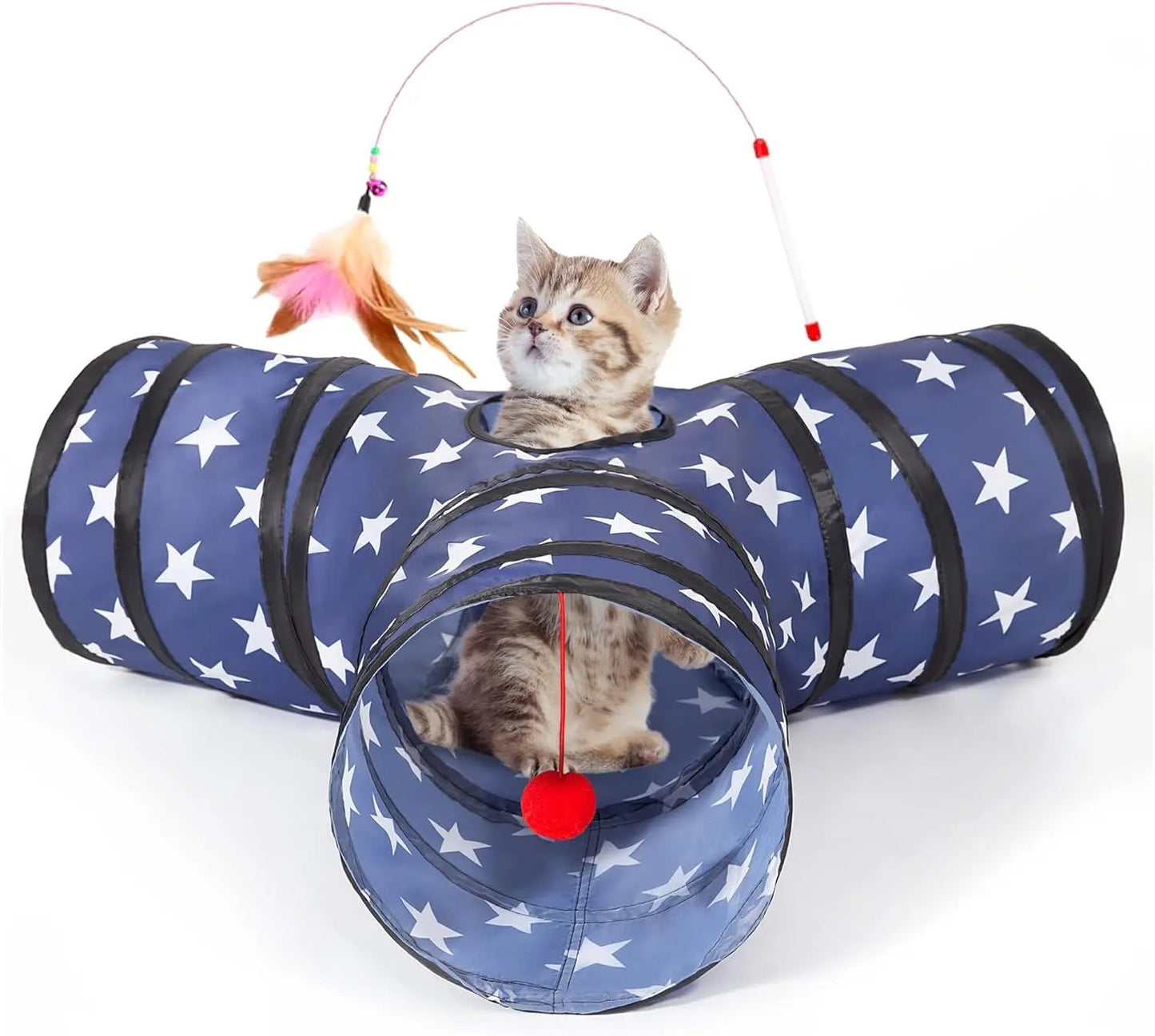 3-Way Collapsible Cat Tunnel