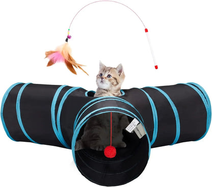 3-Way Collapsible Cat Tunnel