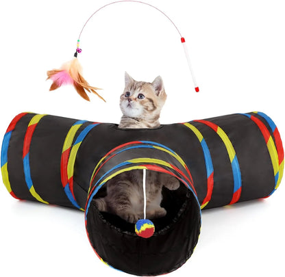 3-Way Collapsible Cat Tunnel