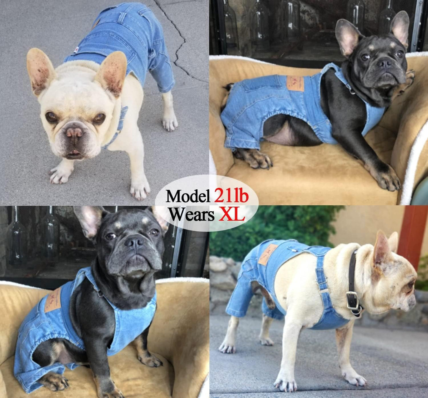 Classic Denim Dog Overalls