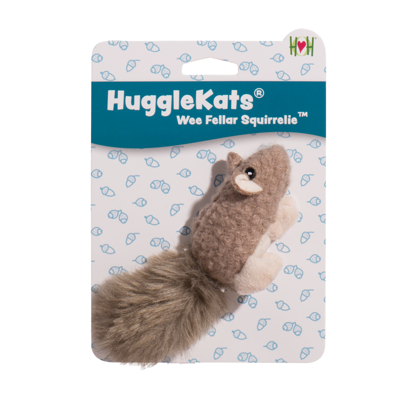 HuggleKats® Wee Feller Squirrelie Catnip & Crinkle Cat Toy 🐿️