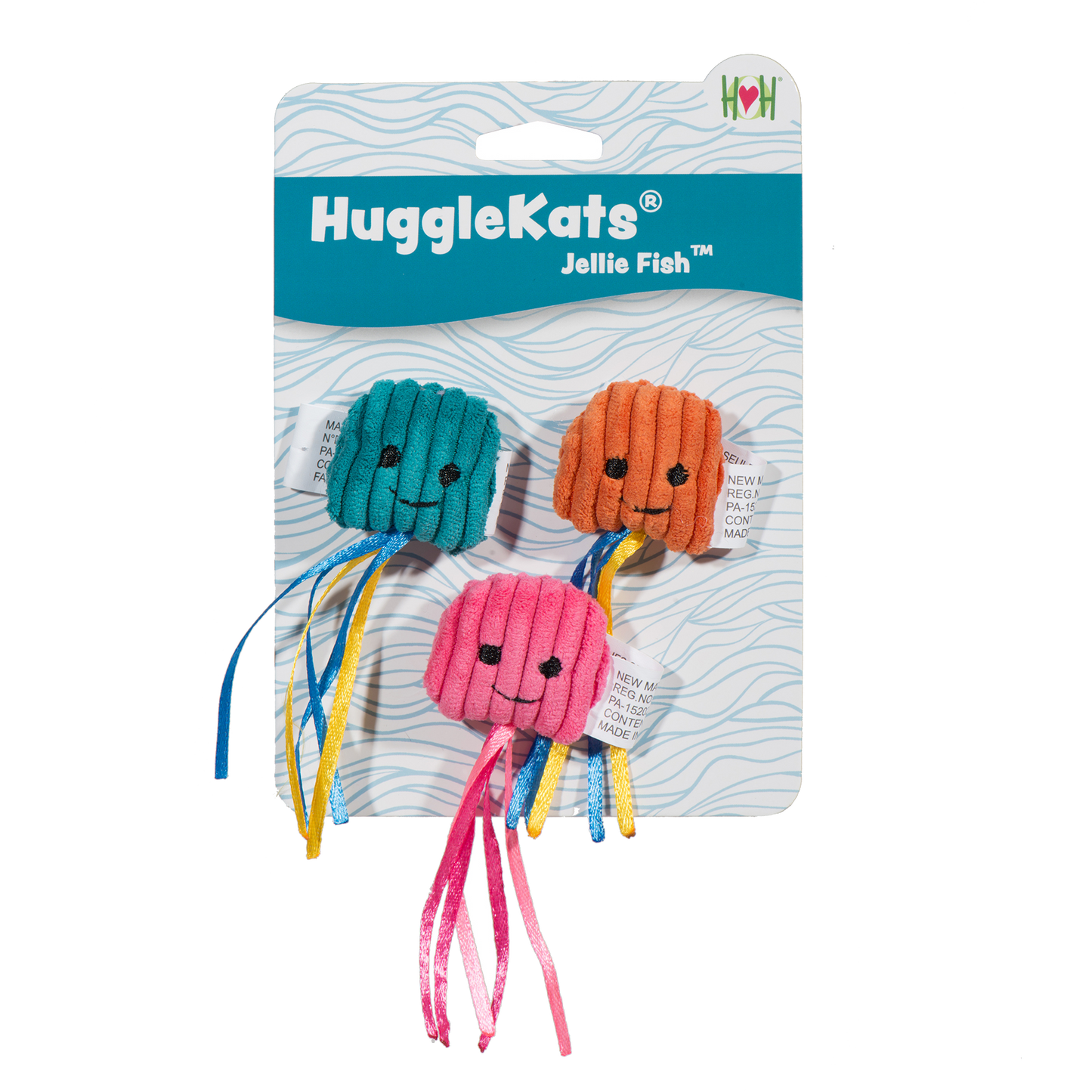 HuggleKats® Jellie Fish Catnip Cat Toy