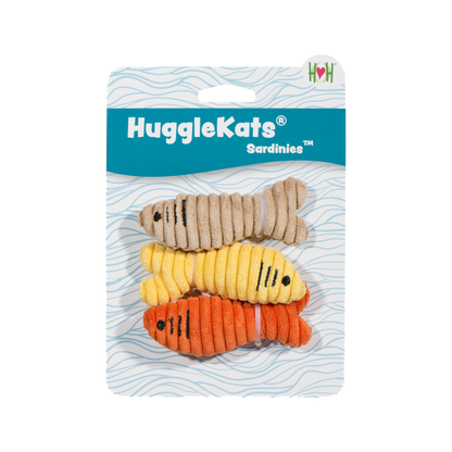 Catnip Sardinies Cat Toy by HuggleKats®
