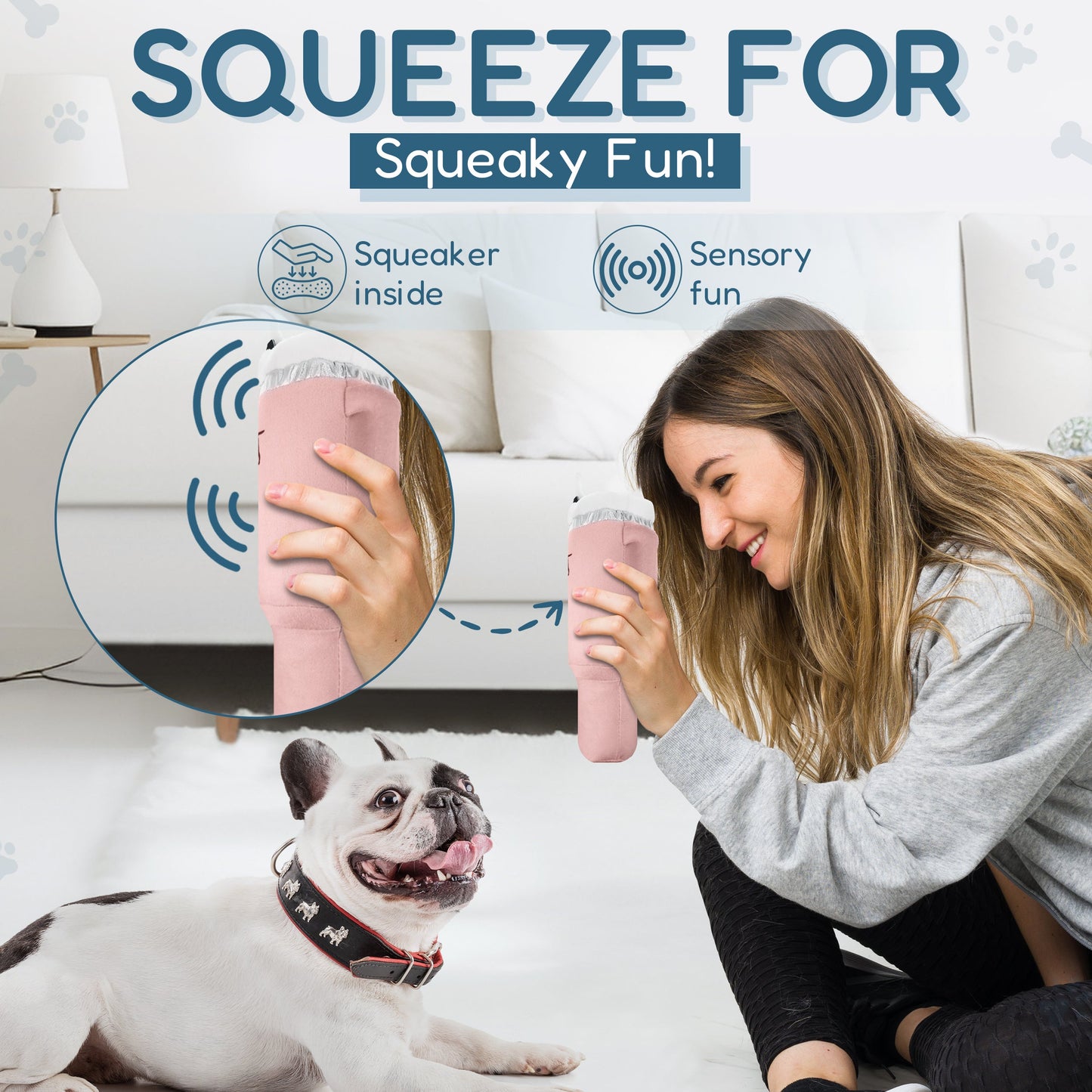 PUPROAR™ Pup Cup Squeaky Plush Dog Toy