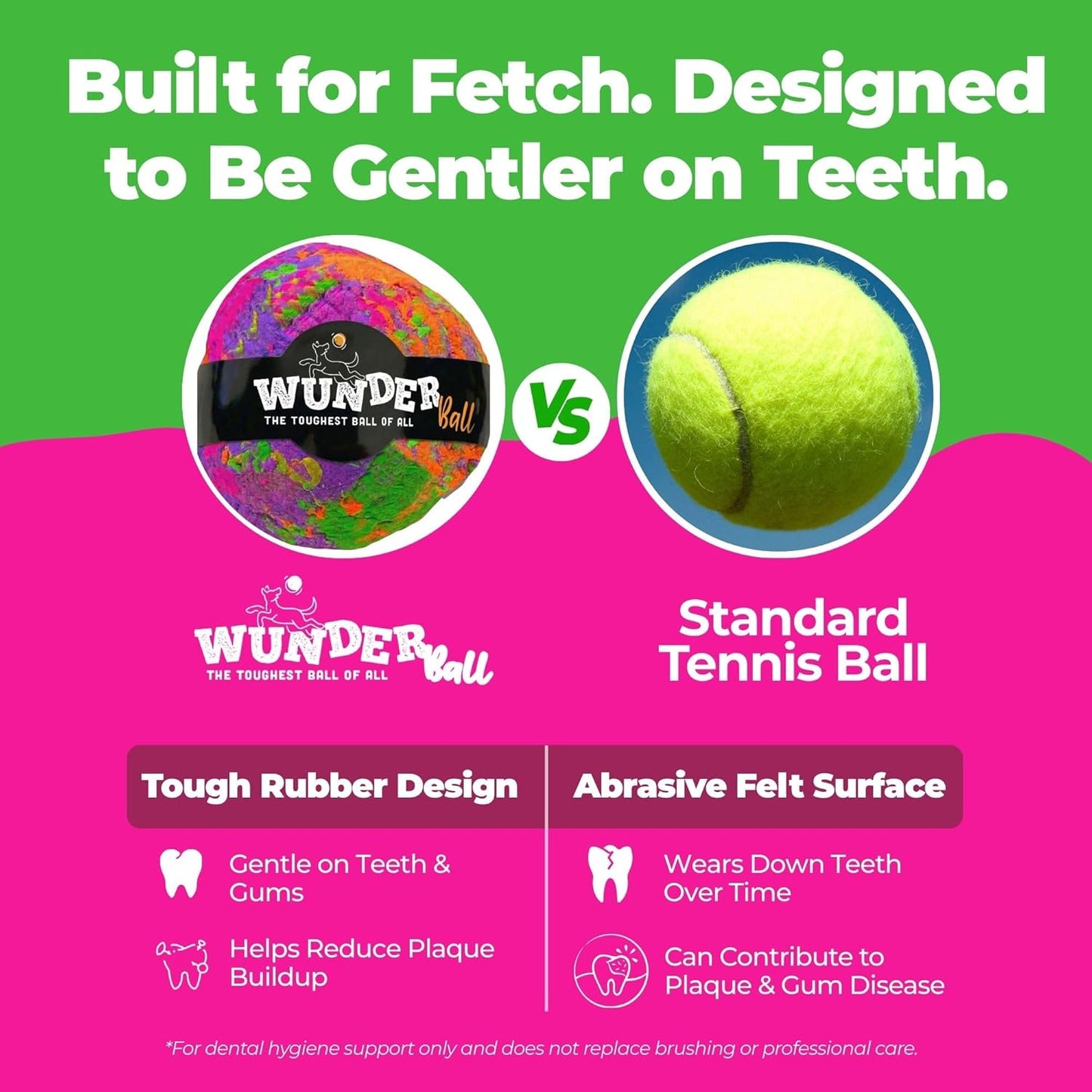 WUNDERball Natural Rubber Dog Ball