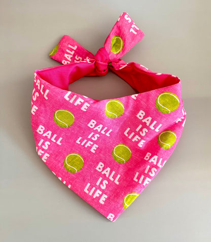 Pretty in Pink Tennis Dog Bandana