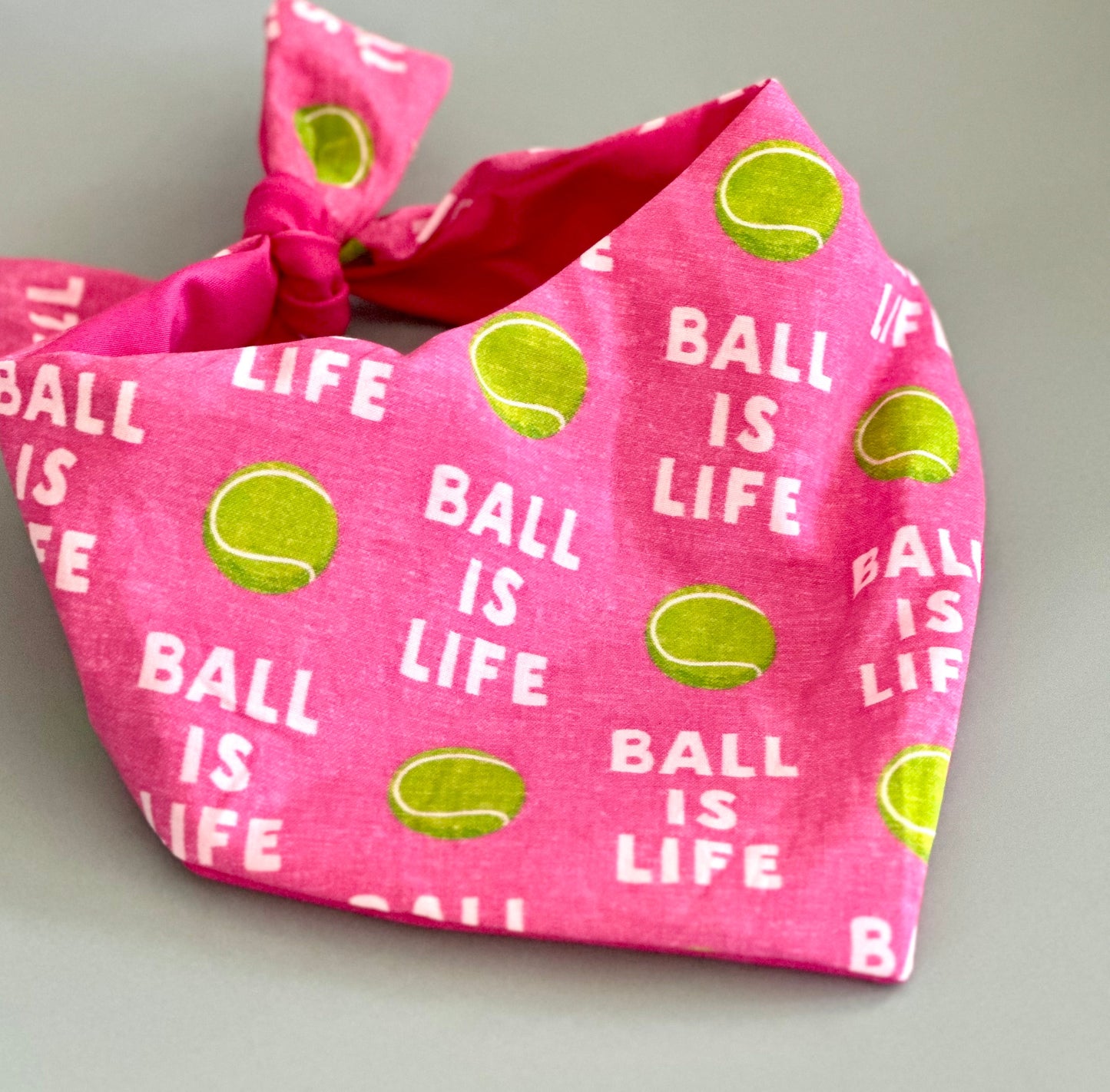 Pretty in Pink Tennis Dog Bandana