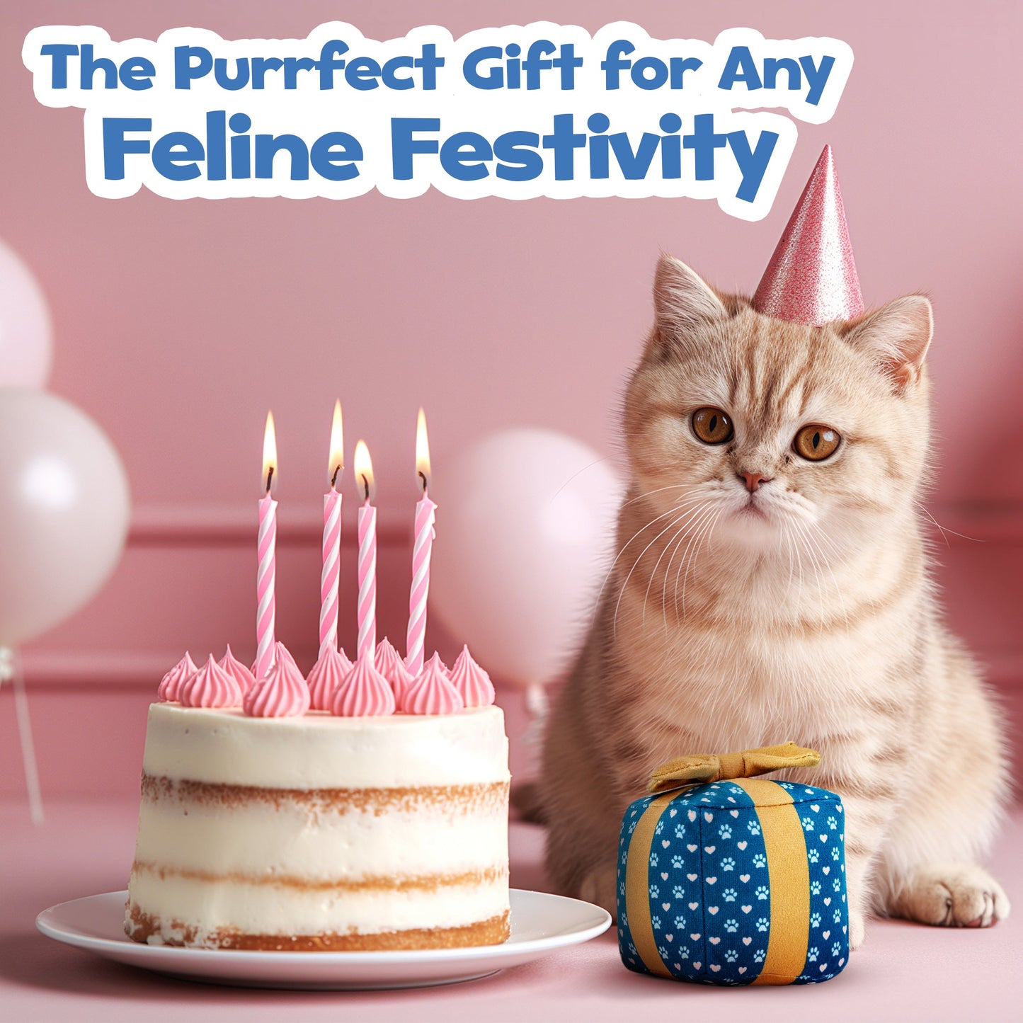 PUPROAR™ Gift Box Catnip & Crinkle Cat Toy