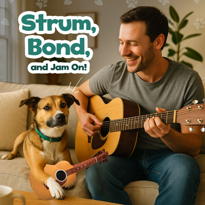 PUPROAR™ Guitar Squeaky Plush Dog Toy