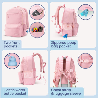 RUBYLOO™ Ultimate Dog Travel Backpack