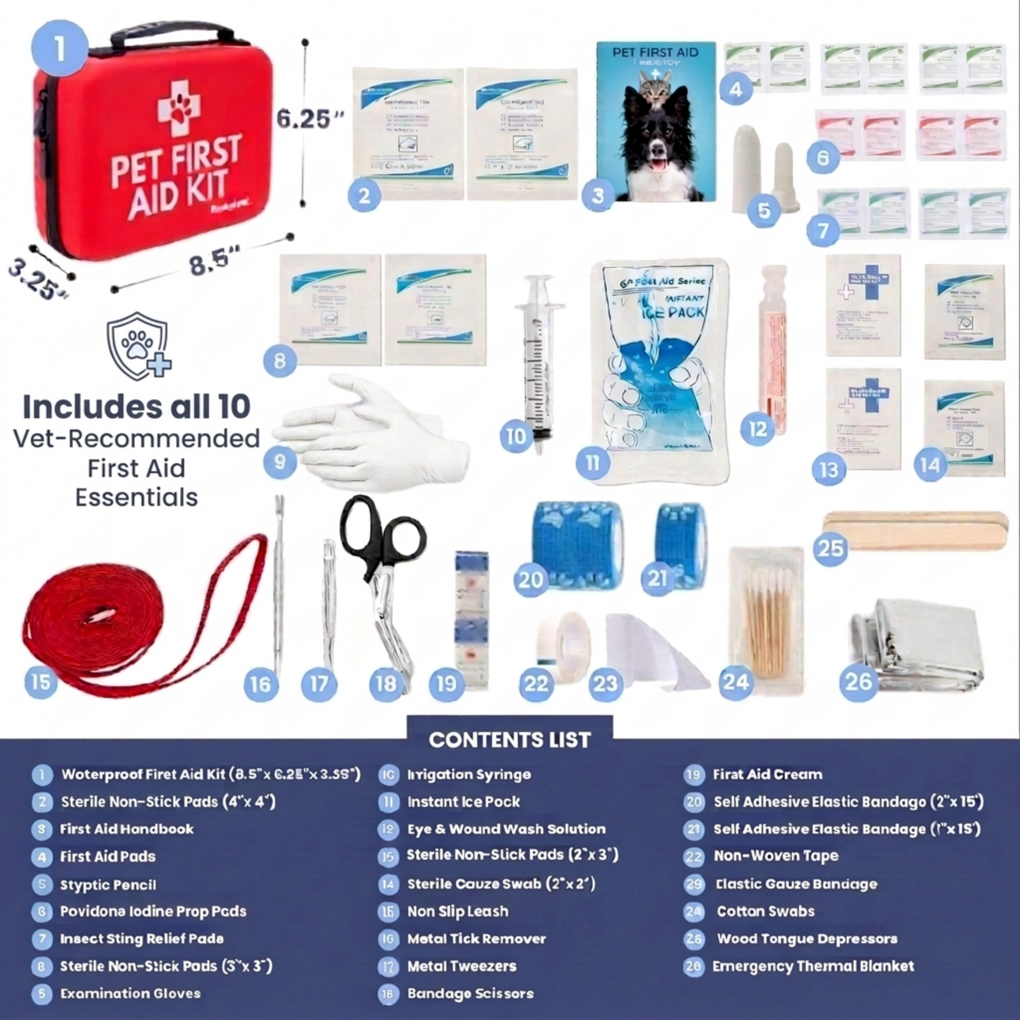Trail Ready Pet First Aid Kit by Rubyloo