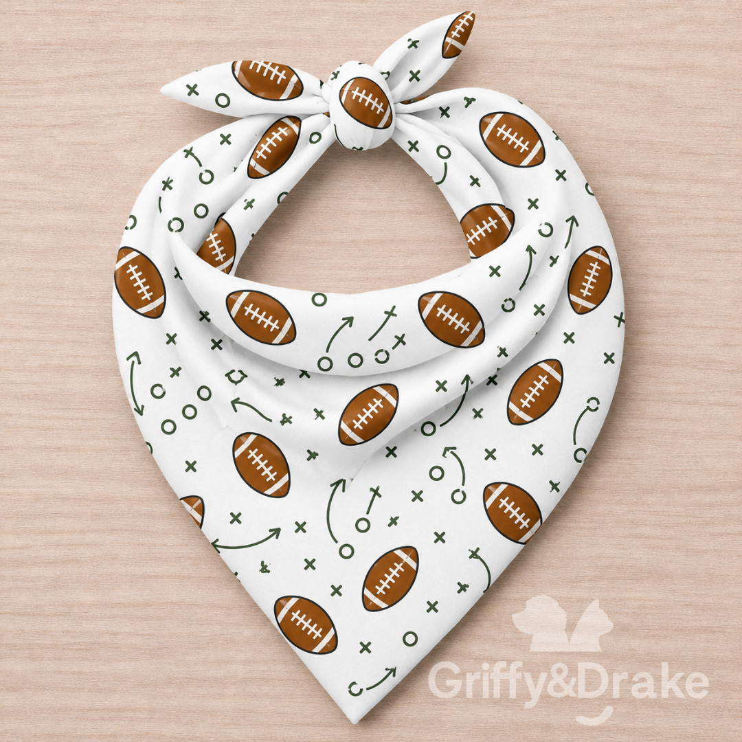 Game Day Playbook Dog Bandana