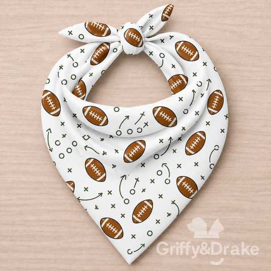 Game Day Playbook Dog Bandana