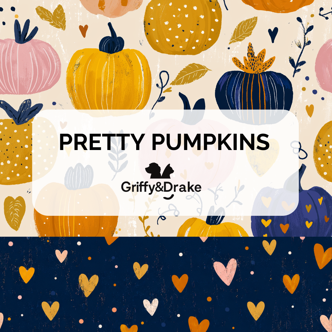 Pretty Pumpkins Ruffle Dog Bandana