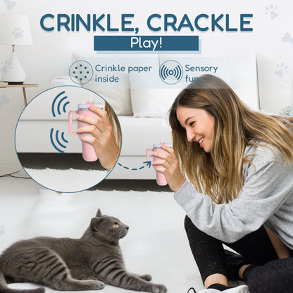 PUPROAR™ Kitty Cup Catnip & Crinkle Cat Toy