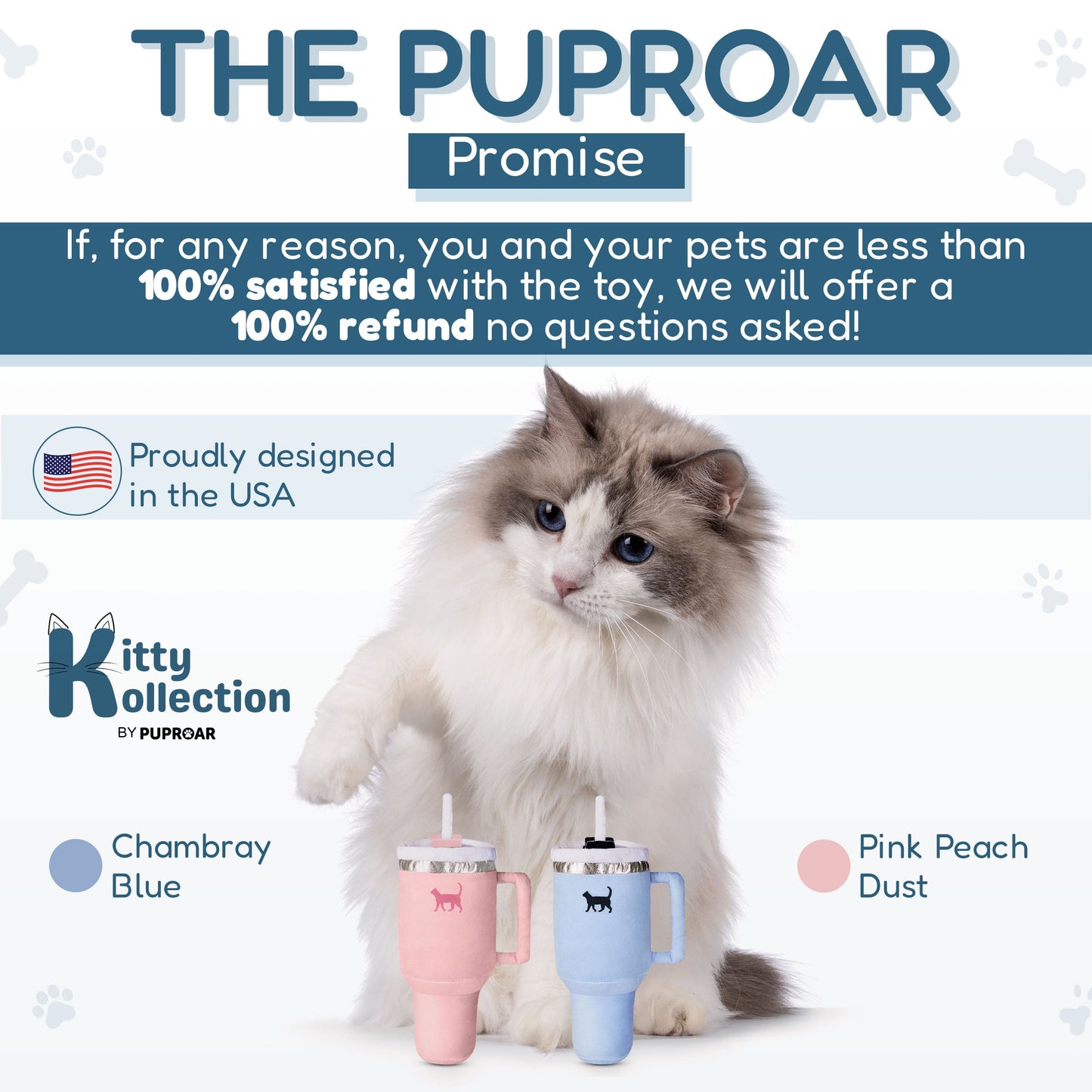 PUPROAR™ Kitty Cup Catnip & Crinkle Cat Toy