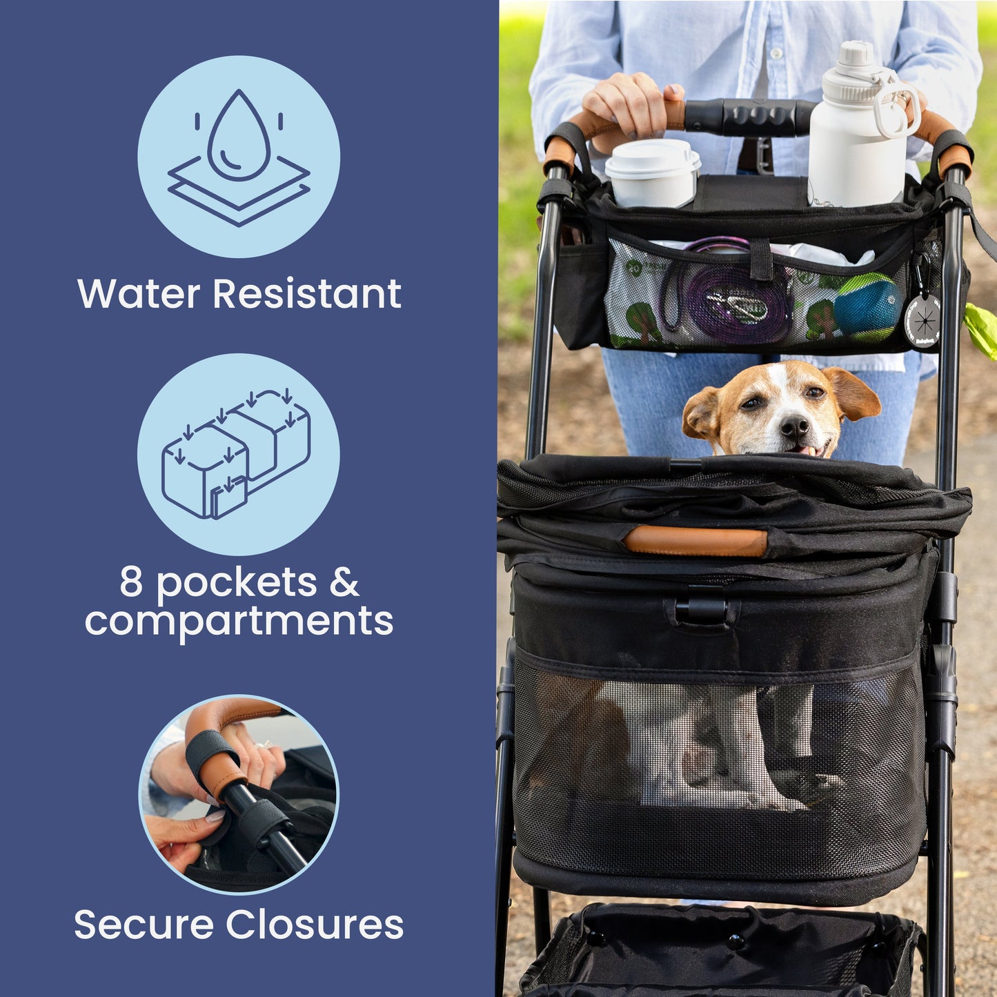 RUBYLOO™ Dog Walk Stroller Organizer