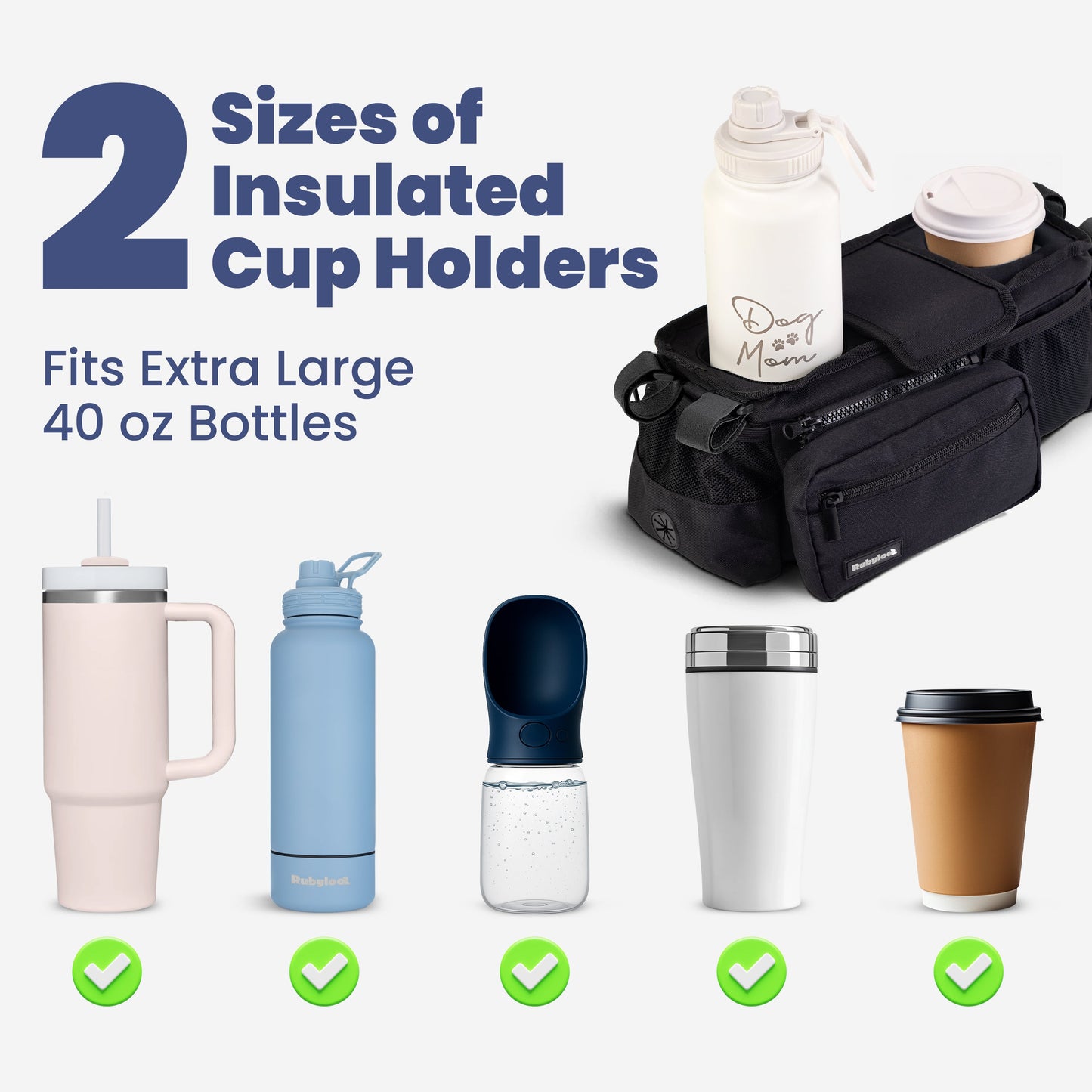 RUBYLOO™ Dog Walk Stroller Organizer