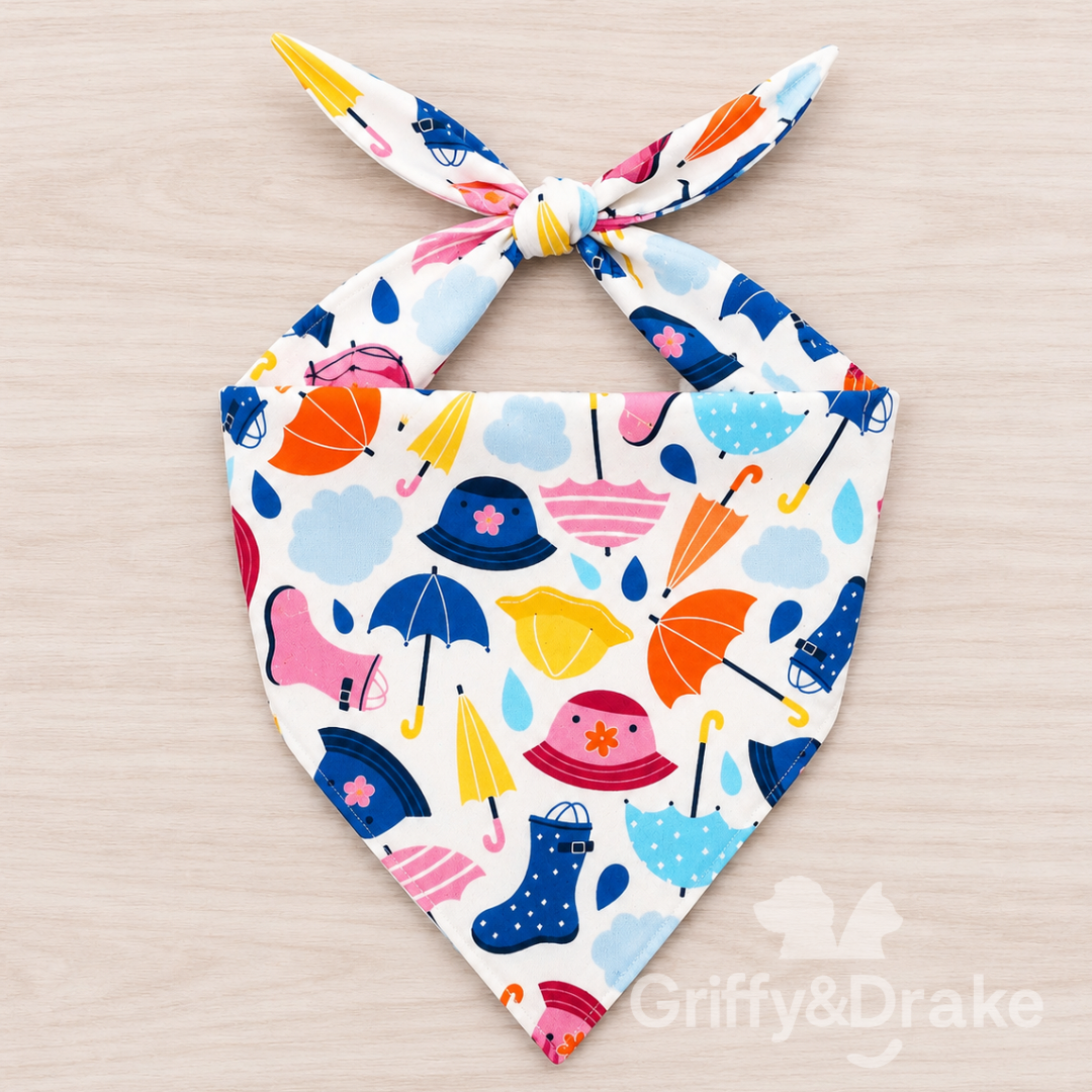 Griffy & Drake Paws for Puddles Bandana