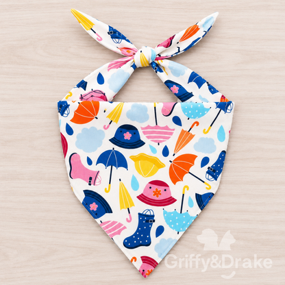 Griffy & Drake Paws for Puddles Bandana
