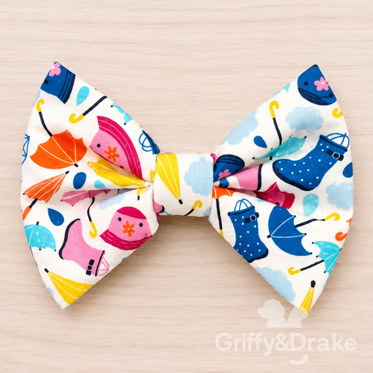 Griffy & Drake Paws for Puddles Bow Tie