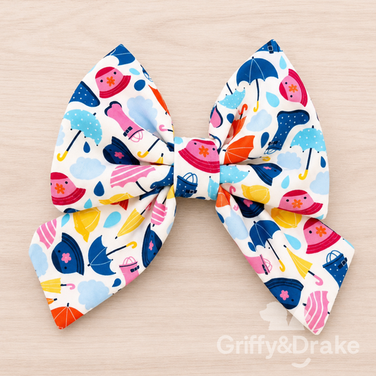 Griffy & Drake Paws for Puddles Sailor Bow