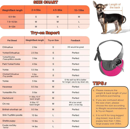 Hands-Free Pet Sling Carrier