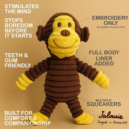 Corduroy Critters Squeaky Dog Toy Set (5-Pack)