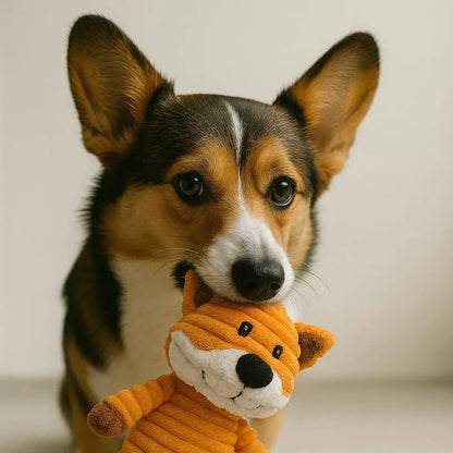 Corduroy Critters Squeaky Dog Toy Set (5-Pack)