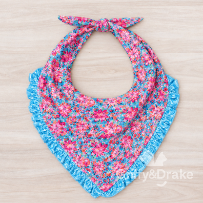 Griffy & Drake Summer Garden Ruffle Bandana