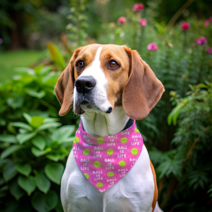 Pretty in Pink Tennis Dog Bandana