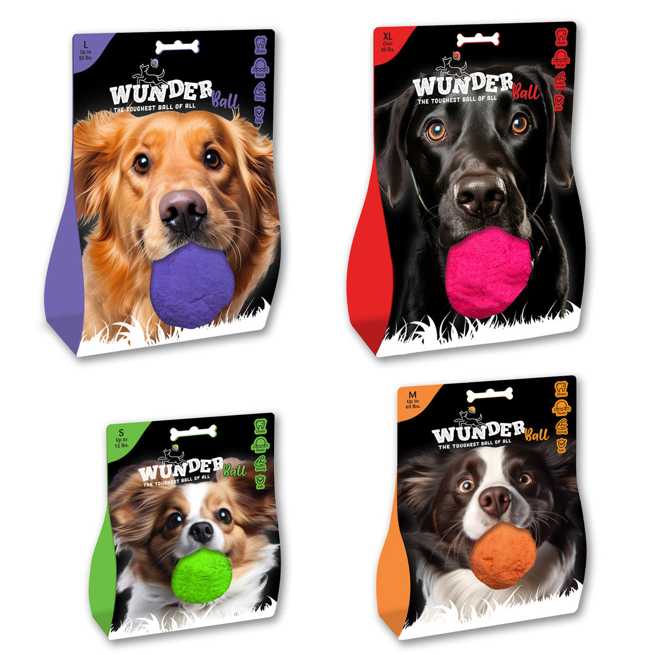 WUNDERball Natural Rubber Dog Ball