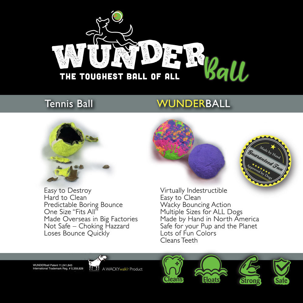 WUNDERball Natural Rubber Dog Ball