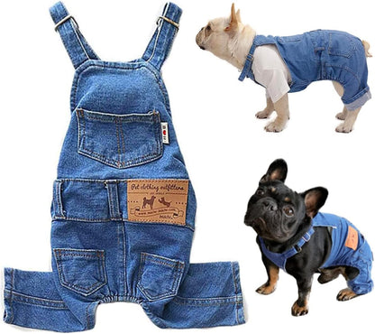 Classic Denim Dog Overalls